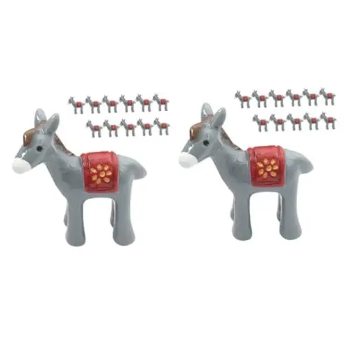 Produktbild: Ciieeo 24 Stück Ornamente Miniaturen Gartendekoration Mini Esel Figuren Harz Esel Statue Miniatur Esel Figuren Garten Miniatur Figur Harz Tier Ornament Winziger Miniatur Esel