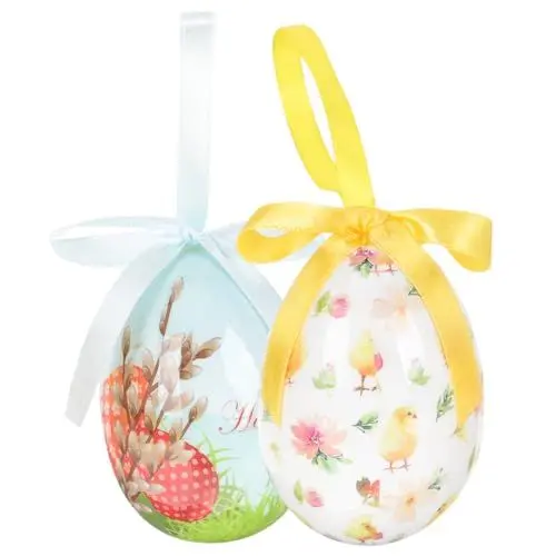 Produktbild: Ciieeo 2St Ostereier Easter Eggs Easter Egg Decoration Easter Presents Erwin wickert Osterei dekorieren Osterflagge Osterbaum Festival-Anhänger Festival- -Requisite Schaum