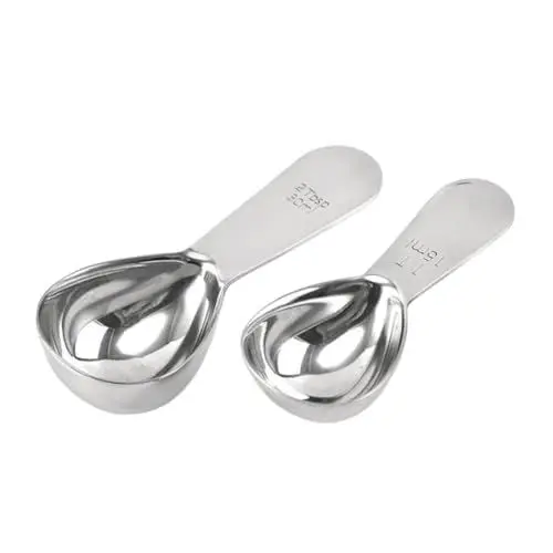 Produktbild: 6 Stk Kaffeelöffel Eisportionierer Flüssig Esslöffel Messlöffel Teelöffel Espresso-shots Espressolöffel Robuste Zutat Kaffeebohnenschaufel Badesets Pulverlöffel Edelstahl 304 Mehl