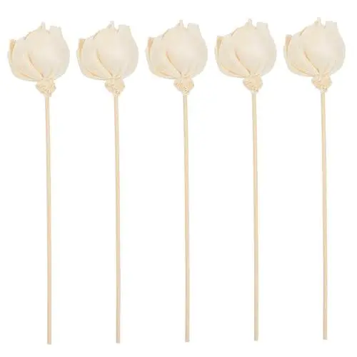 Produktbild: Ciieeo 2 Sätze Pfingstrose Aromatherapie Duft Diffusor Diffusorstäbe Zum Einzug Für Den Einzug Aroma Blumen Blumenaroma Getrocknete Blumen Beige 5 Stück * 2