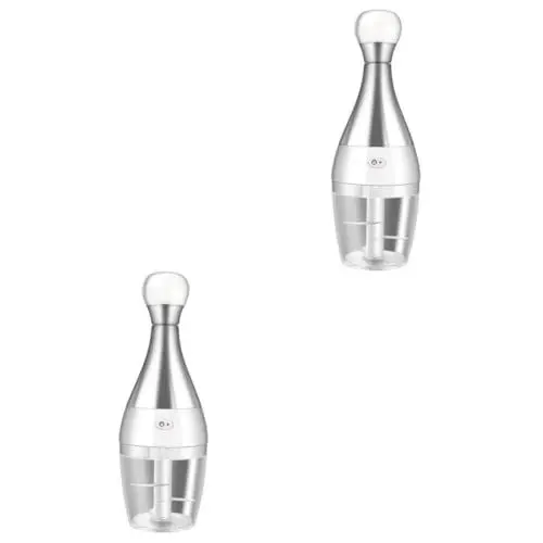 Produktbild: Ciieeo 2 Stk Druckknopf kährmaschine chopper zerkleinerer Handmixer elektrisch Mini-Knoblauchhacker Fleischzerkleinerer Knoblauchpresse für den Haushalt Mehrzweck Kind