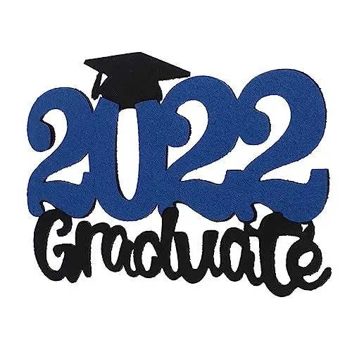 Produktbild: Ciieeo 2 Stück 2022 Abschlussfotodekoration Klasse Von 2022 Foto-Requisite Abschluss 2022 Senior Requisiten Graduierung 2022 Briefzeichen Gartenschilder Lieferungen Nicht Gewebt Anzahl
