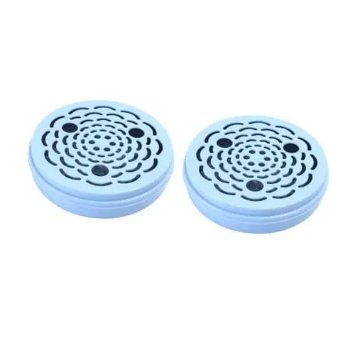 Produktbild: Ciieeo 2 Stück Box Räucherschale Runder Behälter Mit Deckel Kaninchenkäfig Kreis Räucherbehälter Winddichter Räucherbehälter Zimtstangen Sandelholz Räuchergefäß Blaues Metall