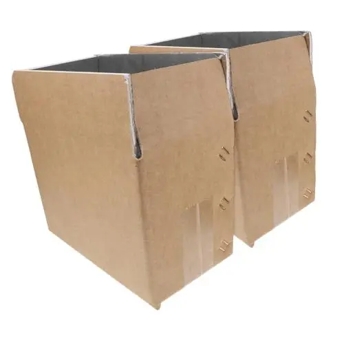 Produktbild: Ciieeo 2 Stück Boxen Isolierte Expressbox kalt Container Klima Transport Temperatur Versandkartons Hitze Mitnahme Wellpappe-Schachteln wellen Kette Paket Cool Schiff Aluminium