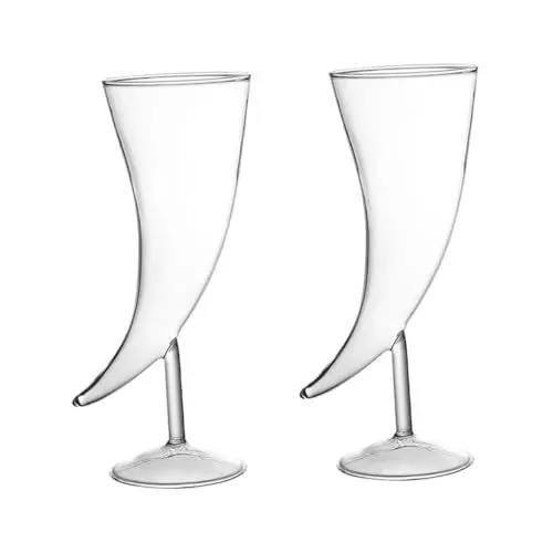 Produktbild: Ciieeo 2 Stück Haushaltsglasbecher Klare Tassen Cocktailgläser Mit Stiel Klare Trinkgläser Vogelgläser Dessertgläser Partyzubehör Klare Espressotassen Martinigläser Transparent