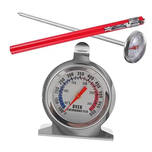 Produktbild: PHENOFICE 2st Fleischthermometer Grilltemp Werkzeug Für Ofentemperatur Ofenthermometer Backtemperaturanzeige Kaffee-thermometer Ofentemperaturanzeige Drehofen Rostfreier Stahl