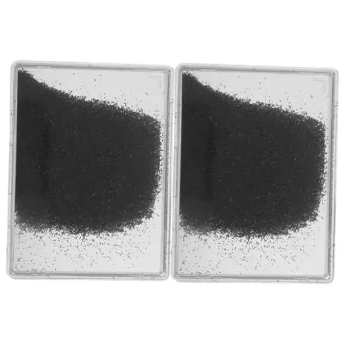 Produktbild: Ciieeo 2er-packung Eisenpulverkasten Magnetischer Sand Magnetisches Pulver Eisenfüllungen Eisenpulver Für Die Bildung Magnetismus-wissenschaftsset Magnetische Eisenspäne Black Kunststoff