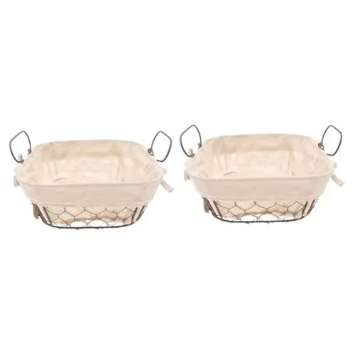 Produktbild: Ciieeo 2st Dekor Für Zu Hause Süßigkeitenbehälter Snackbehälter Metallbehälter Aufbewahrungskörbe Für Regal Wohnakzente Dekor Obstbehälter Obstdekor Eisen Süssigkeit Korb