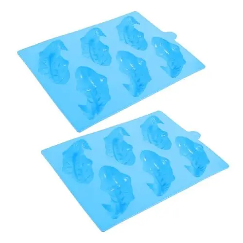 Produktbild: Ciieeo Kuchenformen 2er-pack Fischform Nicht Auslösbar Für Die Herstellung Von Schokolade Süßigkeiten Und Keksen Zufällige Farbe