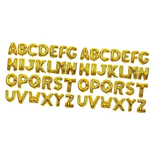 Produktbild: Ciieeo 2st Luftballons Mit Buchstaben Benutzerdefinierte Buchstabenballons Alphabet Heliumballon Weihnachten Buchstabenfolienballons 16 Zoll Gedenkballons Rn Anpassen Fräulein Gedenken