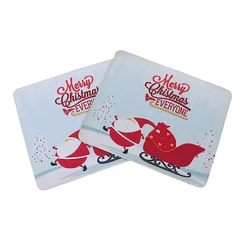 Produktbild: Ciieeo 2st Mauspad Weihnachtsmausmatten Pad Mit Genähten Kanten Schreibtischunterlage Kabelloses Pad Reiseunterlage Weihnachtsmatten Komfortpolster DIY-pad Ältere Gummi Handhaben Rechner