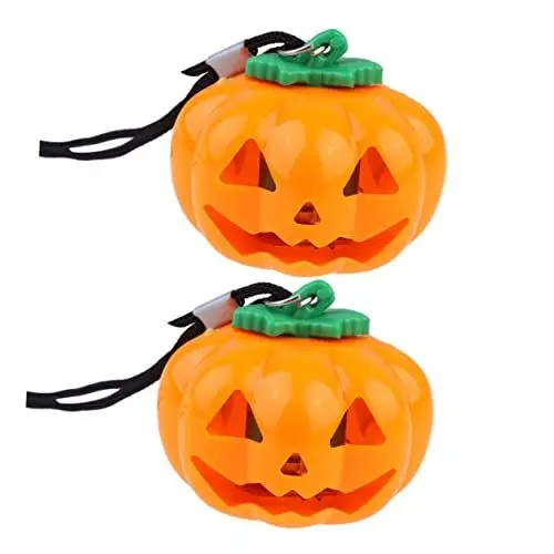 Produktbild: Ciieeo 2st Party-halskette Led-licht-halskette Halloween-kürbis-halskette Halskette Mit Kürbisanhänger Lustige Halskette Halloween-kürbis-requisiten Dekorative Halskette Skelett Halskette