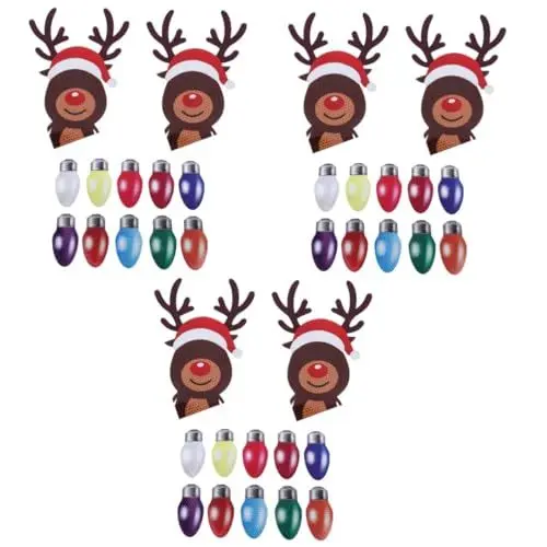Produktbild: Ciieeo 36 STK Weihnachts-Kühlschrankmagnete kühlschrankaufkleber kühlschrank Magnete Aufkleber für Autos Kühlschrank Glühbirne magnetischer Aufkleber Auto-Ornament