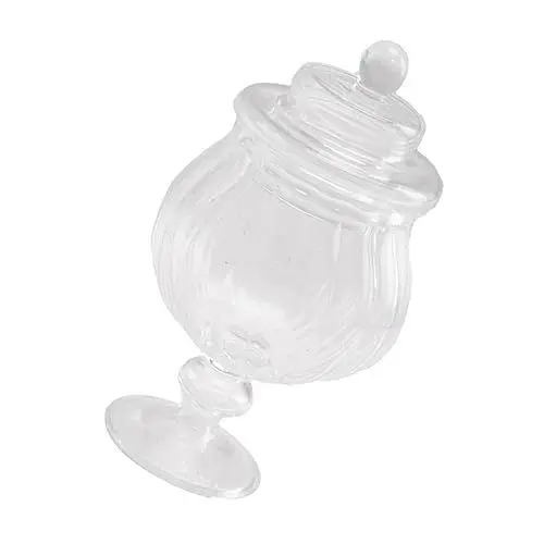 Produktbild: Ciieeo 3St Puppenhaus Glasgefäß Transparentes Glasgefäß Dekoratives Glasgefäß Einmachglas Halloween-Tisch-Bonbonglas Honigglas dekoration kleine Gläser Bonbonglas aus Glas Mini Süssigkeit