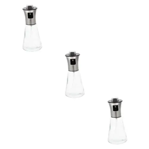 Produktbild: Ciieeo 3St Sprühflasche küchenmaschiene kochgeschirr Ölspender ausgießer ölflasche Grillsprüher Mister Ölhalter Ölsprüher aus Glas wiederverwendbarer Ölsprüher Rostfreier Stahl Silver