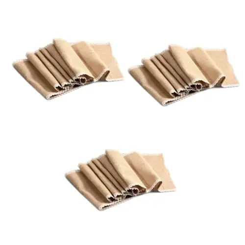 Produktbild: Ciieeo 3 Stücke Breite Vintage Jute Tisch Läufer Natürliche Jute Tischdecke Spitze Muster Decor