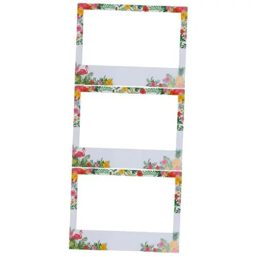 Produktbild: Ciieeo 3 STK Hawaii-fotorahmen Tropisch Fotokabinenrahmen Foto-Requisite Party-fotokabinen-Requisite Ornament-fotorahmen Bilderrahmen Für Kinder Bankett Hochzeit Festival-zubehör Papier