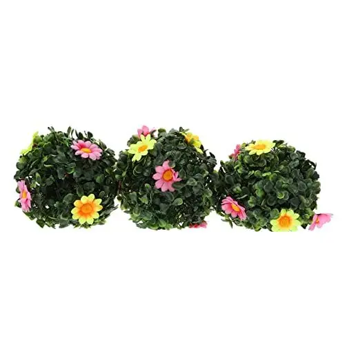 Produktbild: Ciieeo 3 Stücke Künstliche Topiary Baum Pflanze Decor Realistische Grüne Blätter Für Hochzeit Party Dekorationen Zufällige Farbe