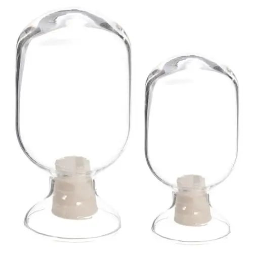 Produktbild: Ciieeo Glasflasche Flosse 3 Sätze Passende Flasche Glasflasche Lagercontainer Hausdeko Dekorierflasche Mini-feuerzeuge Streichholz Behälter Passt Zu Cloche Displayflasche Aus Glas 2 Stück * 3