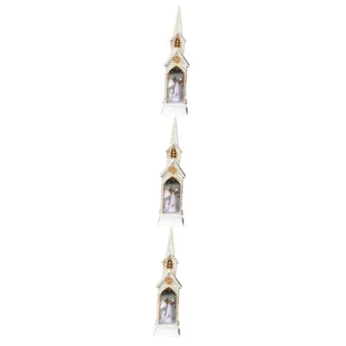 Produktbild: Ciieeo 3 Stk Weihnachtsbeleuchtung fairy lights feenlampe weihachtsdeko xmas lights bedroom decoration Weihnachtslampe weihnachtslicht schmuck bezaubernde Lampe Windlampe harz Weiß