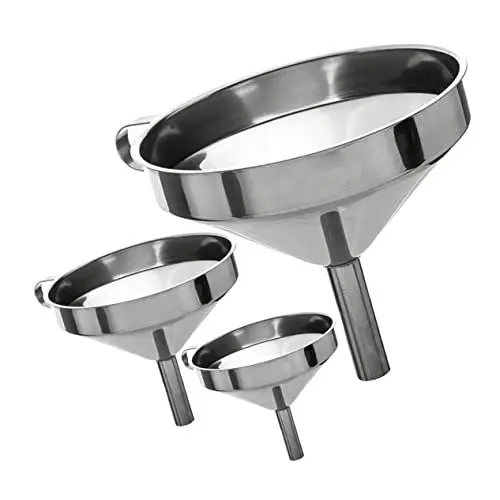 Produktbild: Ciieeo Mehrzweck-trichter-set 11 Cm 13 Cm 15 Cm Küchentrichter Aus Edelstahl Metallgriff