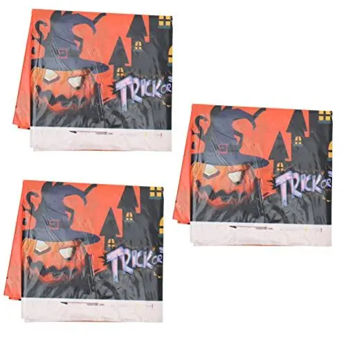 Produktbild: Ciieeo 3st Halloween-tischdecke Esstischdekoration Tischdecke Zur Dekoration Gartentischdecke Halloween-tischsets Lustige Tischdecke Tisch Für Zuhause Esstisch Ornament Festtisch Sport