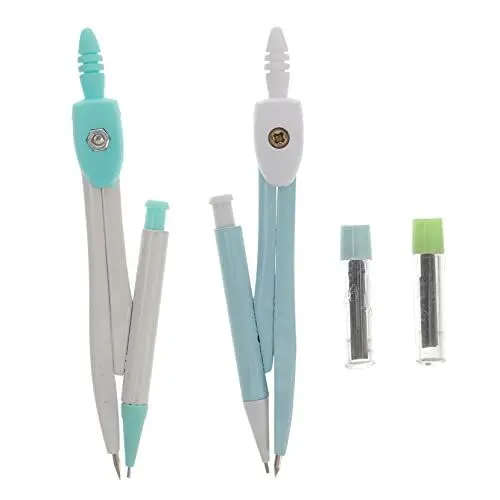 Produktbild: Ciieeo 4 Sätze Zirkel Kompass Aus Metall Kompass Aus Kunststoff Kompass Zum Kreisen Kompass Zeichenwerkzeug Kreise Machen Kompass Peilkompass Schwenkarm Kompass Haupt Plastik Kind Suite