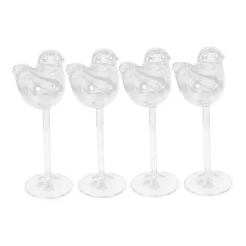 Produktbild: Ciieeo Glas Handwerk Tasse 4 Stücke Rauch Cocktail Gläser Design Highball Drinkware Einfache Reinigung Material