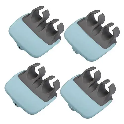 Produktbild: Ciieeo 4 Stück Fingermelone Reibe Hand-palmenschäler Gemüsepinsel Karotten-kartoffelschäler Orangenschäler Finger Gehaltener Kartoffelschäler Gemüse Obst Handgemüseschäler Pp Sky-Blue