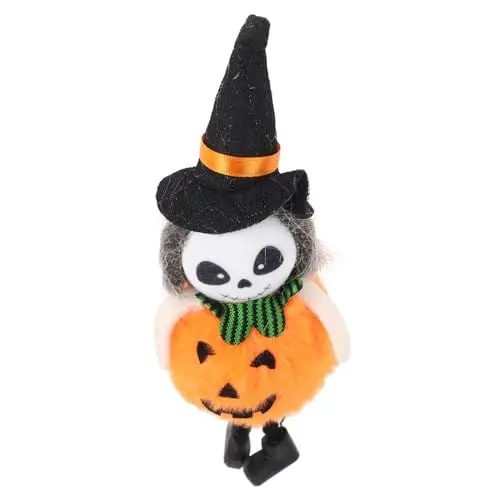 Produktbild: Ciieeo 4 Stück Halloween-Anhänger Süßes oder Saures Partydekor Kürbis Stofftier Halloween anhänger Halloween wanddeko Geisterspielzeug Spukhaus Dekore Besen Geisterpuppe Requisiten