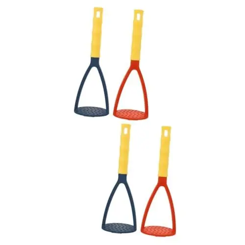Produktbild: Ciieeo 4 Stück Kartoffelpüree Stampfer Küchen Kartoffelstampfer Küchen Kartoffelstampfer Manueller Kartoffelpresser Wiederverwendbarer Kartoffelstampfer Kartoffel Mahlwerkzeuge