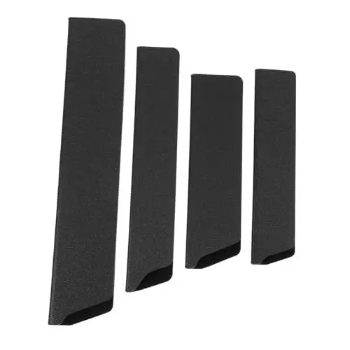 Produktbild: Ciieeo 4 Stück Küchenmesser-set Outdoor-camping-schneidekoffer Messerklingenschutz Tragbare Schnittschutzvorrichtungen Tranchiermesser Abdeckung Messerklingenabdeckung Black Abs