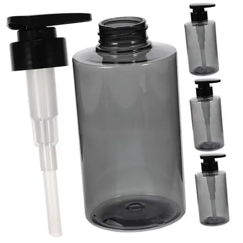 Produktbild: Ciieeo Leerer Shampoobehälter 4 Stück 300 Ml Pet Nachfüllbare Pumpflaschenspender Handseifenspender Haushaltsseifenflasche Flüssigkeitsspender für Badezimmer und Küche