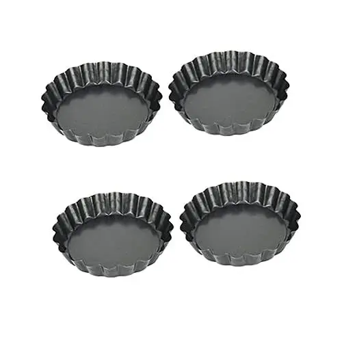 Produktbild: Ciieeo 4 Stück Torte Tablett Rundes Tablett Obstkuchen-kekse Auflaufform Backplatte Glasschale Kuchenform Cupcake-backbecher Backblech Aus Glas Antihaft-beschichtung Pfanne Falscher Boden