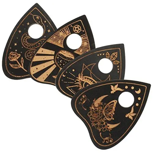 Produktbild: Ciieeo 4 Stück Weissagungs-Informationstafel Orakel-Kartenständer Desktop-Tarot-Halter Tarot-Organisatoren tarot deck tarotkarten Tarot-Kerzenhalter Holzhalterung für Tarot Pappel