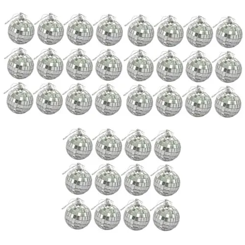 Produktbild: Ciieeo 54 STK Weihnachtsspiegelkugel Partyspiegel Discokugeln Spiegeln Weihnachtliche Spiegelkugel Party-spiegelkugeln Weihnachtsverzierungen Spielzeug Weihnachten Glas