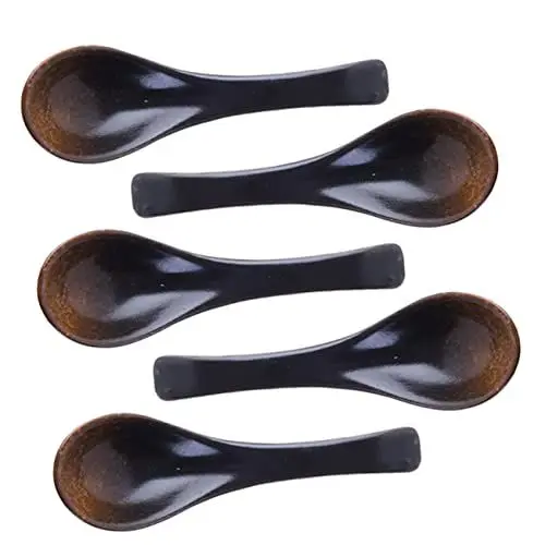 Produktbild: Ciieeo 5-teiliges Suppenlöffel-set Aus Porzellan Kleiner Suppenlöffel Aus Keramik Wiederverwendbare Löffel Für Suppenbrei