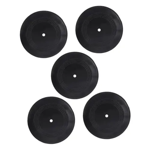 Produktbild: Ciieeo Ästhetische Kunst Zimmer 5 Stücke Vinyl Record Dekoration Retro Musik Thema Party Dekorationen