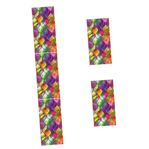 Produktbild: Ciieeo 5 Stk Cellophan Entfernbares Fenstervinyl Gefrorenes Glas Buntglas-dekorfolie Selbstklebender Uv-statik-sichtschutz, Dekorativ Regenbogenfenster 3d Schiebetüren Pvc Sonnenschutz