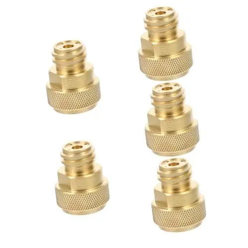 Produktbild: Ciieeo 5 Sätze Kit zur Herstellung von Sodawasser gasflasche Adapter gasflaschen Adapter Tragbarer Sodawasser-Konverter Adapter für die Herstellung von Sprudelwasser CO2-Gasadapter Golden