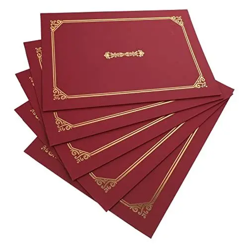 Produktbild: Ciieeo 5 Stk Ehren Urkunde Dokumentenhalter Zertifikat Umfasst 8,5 x 11 Gepolsterte Diplomhülle Zertifikathüllen Zertifikat Rahmen Urkundenhalter 8,5 x 11 Papier Mitarbeiter Geschenk