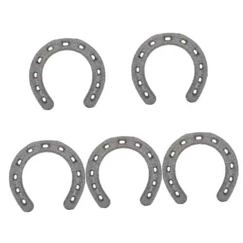 Produktbild: Ciieeo 5 Stück Hufeisen Dekoration Hängedekoration Eisen Hufeisen Wand Hufeisen Metall Hufeisen Wandbehang Hufeisen Wanddekoration Wandkunst Hufeisen Ornament Metall Wandbehang