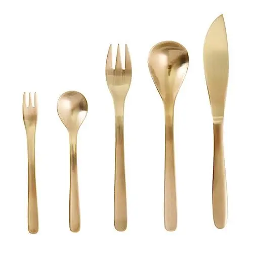 Produktbild: Ciieeo Elegantes Servierbesteck Für Das Abendessen 5-teilig Im Westlichen Stil Küchenset Aus Edelstahl