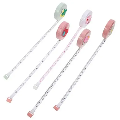 Produktbild: Ciieeo 5st Maßband Lineal Für Körpermaße Nähhandwerk Handliches Tuch Lineal Zum Nähen Von Stoffen Mini Weiches Schneiderlineal Lineal Mini-lineal Kleidung Messen Abs Empfindlich