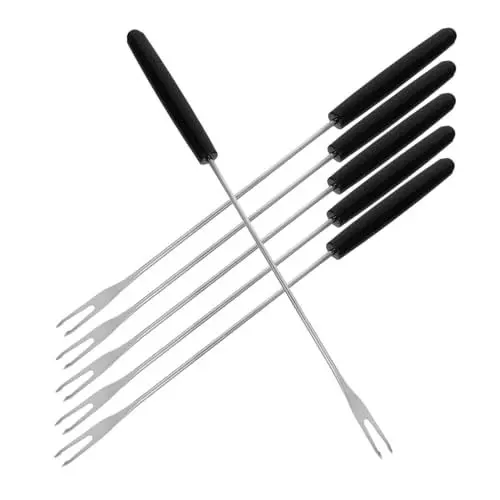 Produktbild: Ciieeo 6St Hot-Pot- -Set Fondue-Set fondue zubehör fondue gabeln set Käse Fondue Gabeln käsefondue gabeln schnellkochtopf Backen mit der Dip- Dessertspieße Rostfreier Stahl