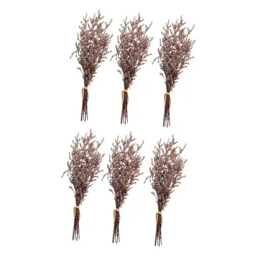 Produktbild: Ciieeo 6 Bündel getrockneter Blumenstrauß Mini-Trockenblumen Fotografie-Requisiten trockenblumenstrauss trockenblumen straus Dekor Wohnkultur getrocknete Schleierkrautzweige DIY-Handwerk