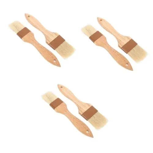 Produktbild: Ciieeo 6 Stück Speiseölpinsel Saucenpinsel Grillpinsel Haushaltsölpinsel Grillpinsel Küchenpinsel Grillpinsel Küchenölpinsel Lebensmittelpinsel Zum Braten Pinsel Zum Kochen