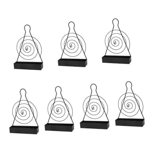Produktbild: Ciieeo 7St Mückenspulenhalter Regalhalter Räucherstäbchen Halbkugel Kuchenform l Halterungen für Regale Spulenregal mückenspray Dekoration Spiral- Hakenleiste Eisen