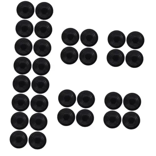 Produktbild: Ciieeo 8 Sätze Runder Silikonuntersetzer Bechermatte Trinken Untersetzer Aus Kork Untersetzer Schallplatten Party Accessoires Getränkeuntersetzer Aus Silikon Heim-Cup-Matte 4 Stück * 8