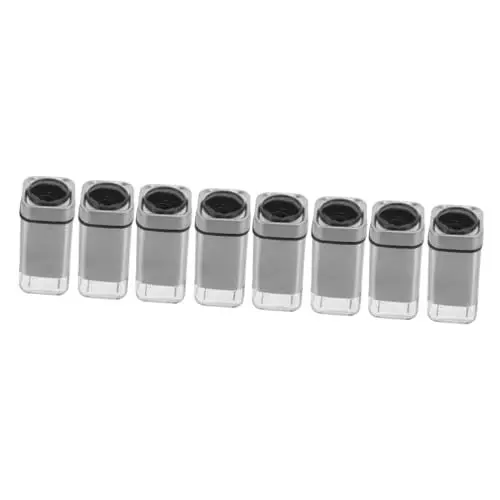 Produktbild: Ciieeo 8 Stk Edelstahl-gewürz Flasche Terrarium Salzstreuer Container Gewürzbehälter Gewürzstreuer Multifunktions-gewürzflaschen Zuckerspender Für Kaffee Gewürzregal Einstellbar Glas